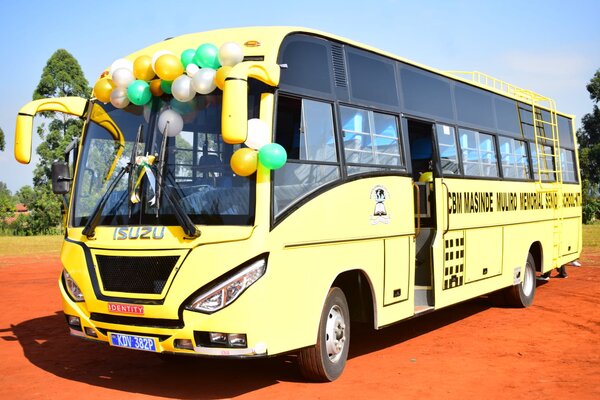 Saboti MP Caleb Amisi hands over school bus to Masinde Muliro Senior School to boost education agenda