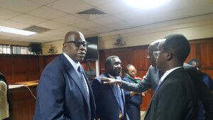 Senior Counsel (SC) Paul Nyamondi for Inspector General (IG) of Police Douglas Kanja and Director of the Directorate of Criminal Investigations (DCI) Mohamed Amin at the Milimani High Court on August 17, 2026