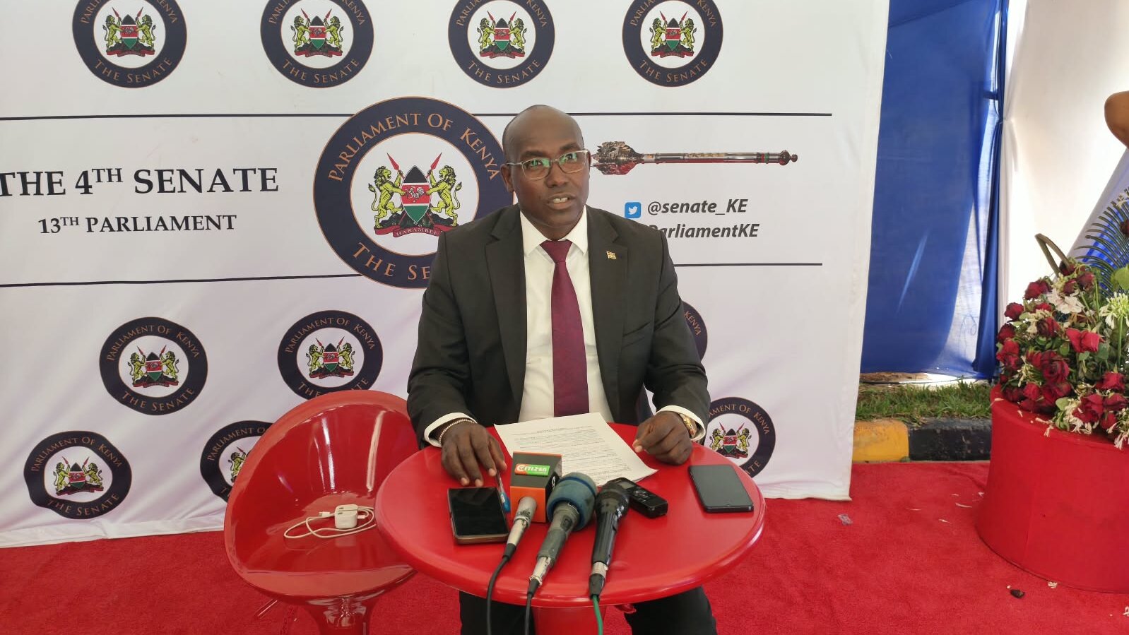 Samburu Senator Lelegwe Ltumbesi.