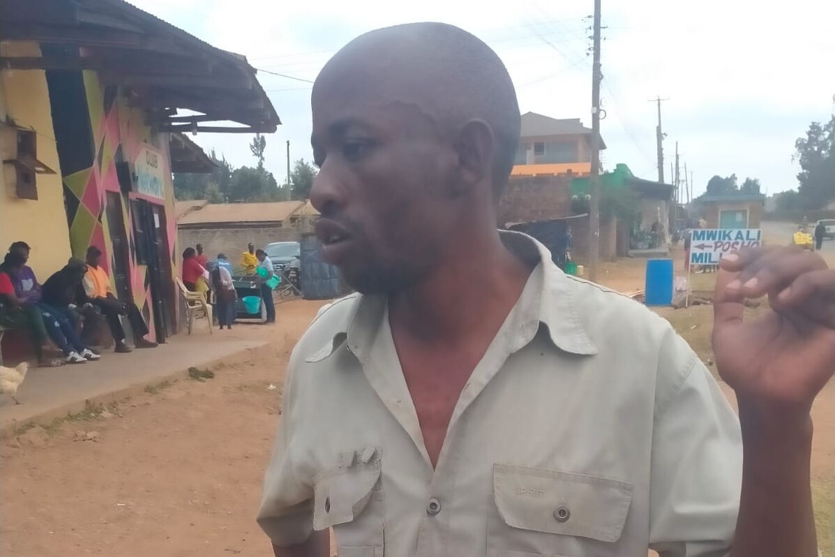 Daniel Musau during an interview with Justice Gauge