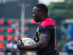 Uganda Rugby Cranes star Edward Emiemu.