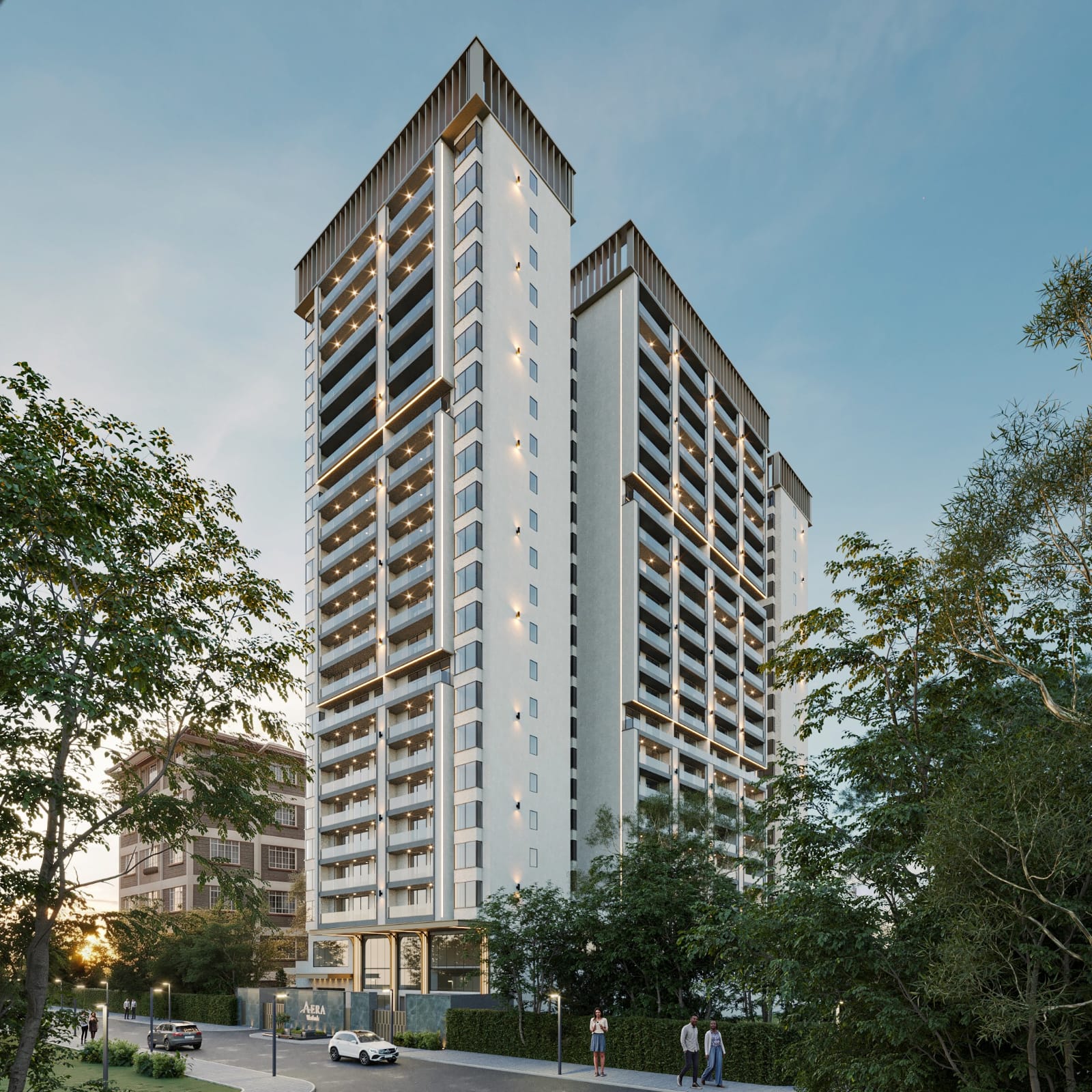 AERA Westlands, a 19-floor residential development comprising 360 suites in Nairobi.