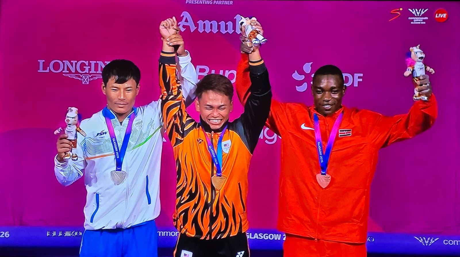 Weightlifter Joshua Amunga