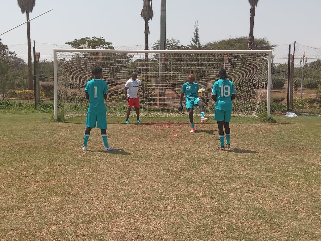 Harambee Starlets goalkeeper Lillian Awuor