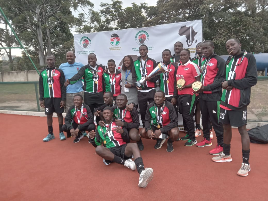 Kenya boys crowned Africa hockey5s champions as girls settle for silver
