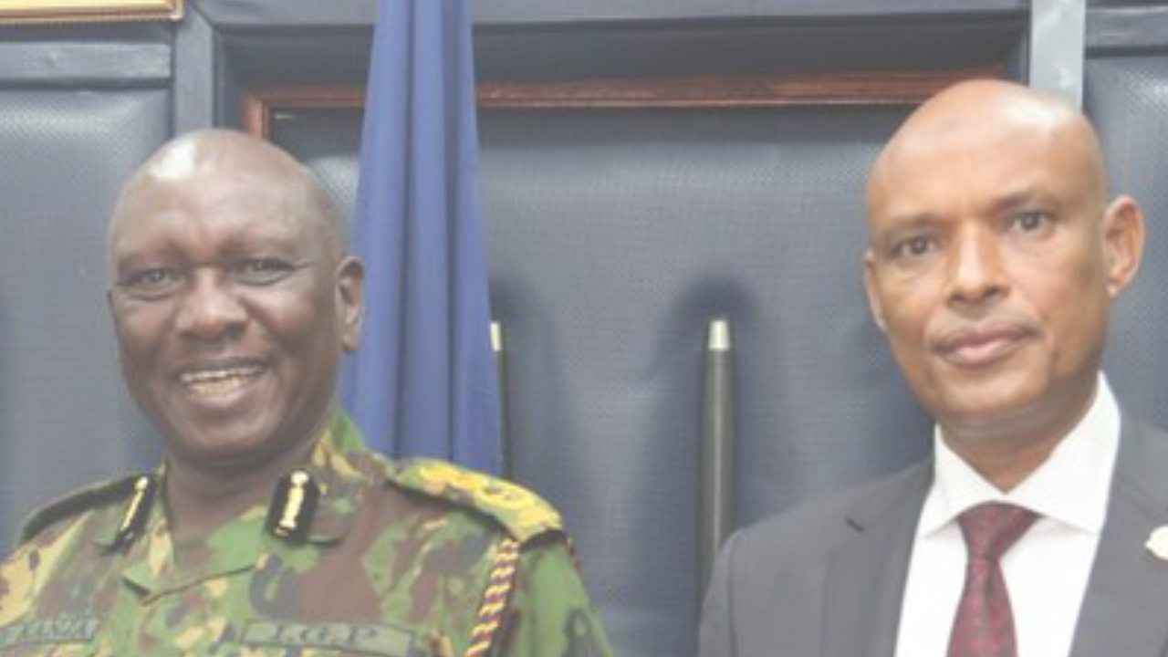 IG Kanja with DCI boss Mohamed Amin