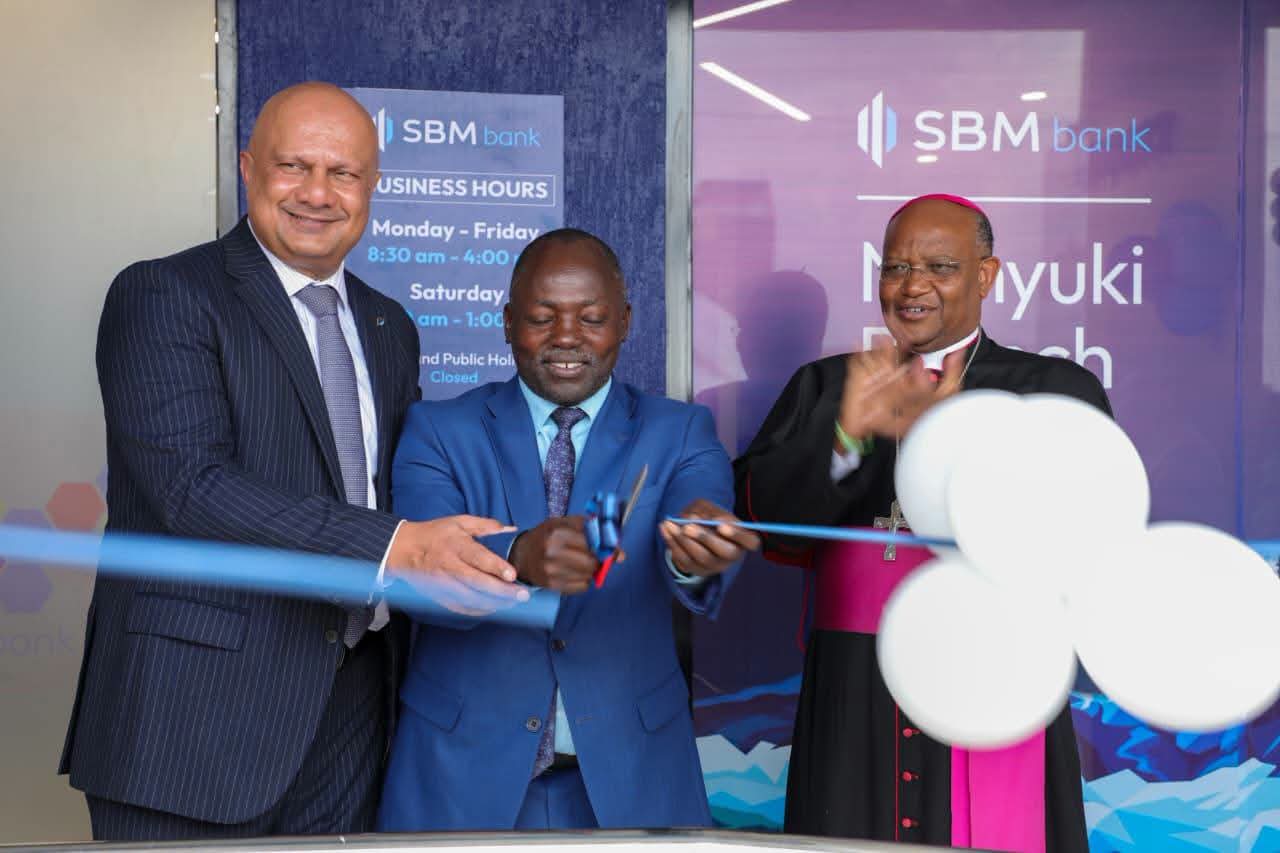 The new SBM Bank branch is located at Peak Place Building in Nanyuki town, Laikipia County.