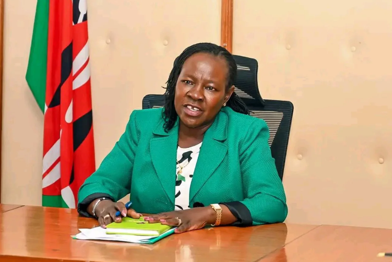 Technical and Vocational Education and Training Principal Secretary Dr Esther Thaara Muoria 