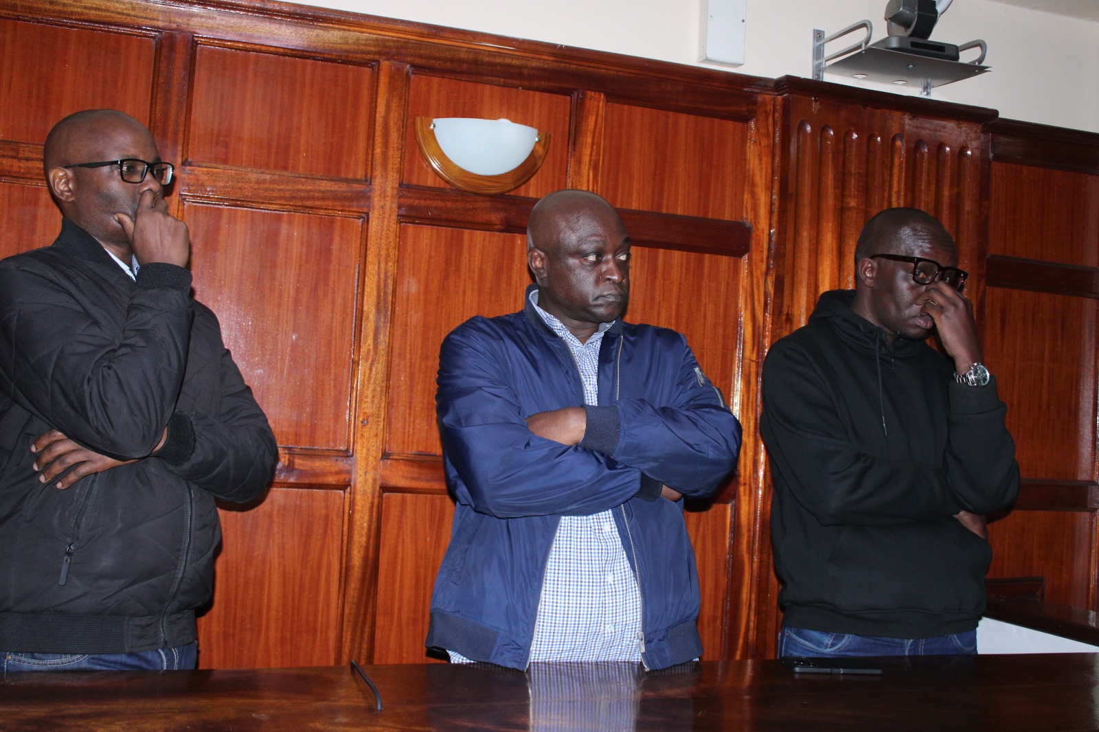 Peter Omari, Francis Asanyo and Elvis Obaigwa