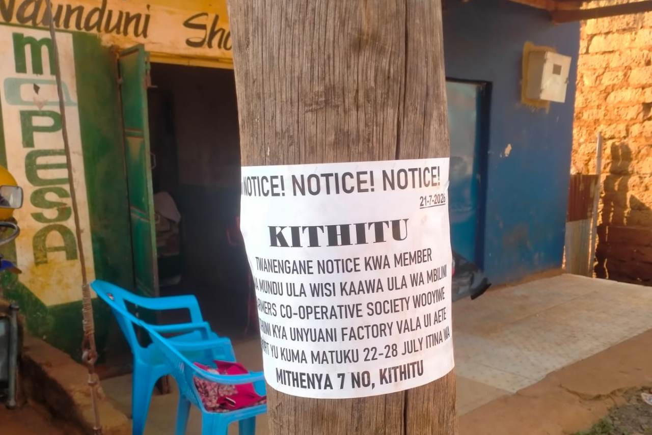 Coffee theft suspects urged to confess or face the consequences of 'kithitu'